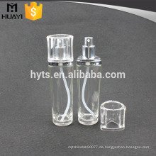 110ml Lotion Glas kosmetische Flasche mit Silberpumpe und klare Kappe